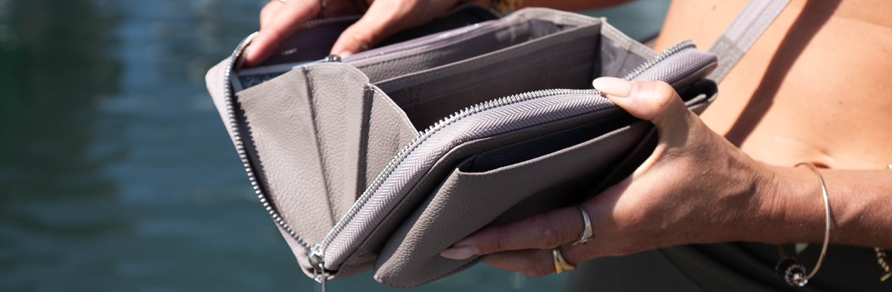 Borsa A Tracolla Crossbody World Turtle Piccolo Portafoglio Con Slot Carte E Finestra PVC