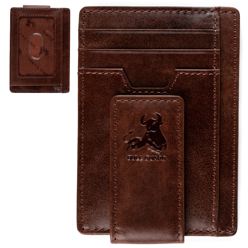 money clip card sleeve Magnetic Money Clip Card Case with ID – Bull Guard