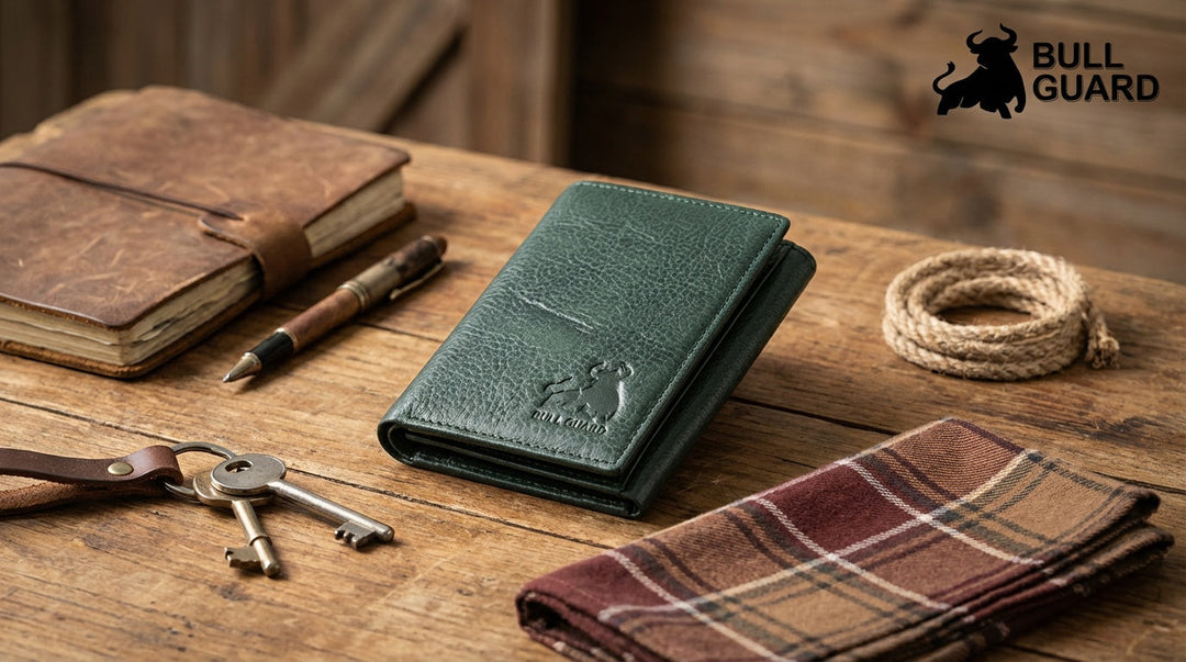 classic trifold wallet with storage