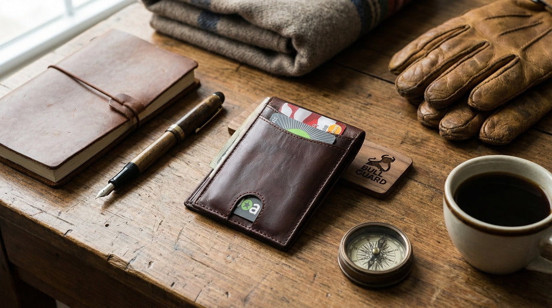 lightweight slim leather wallet