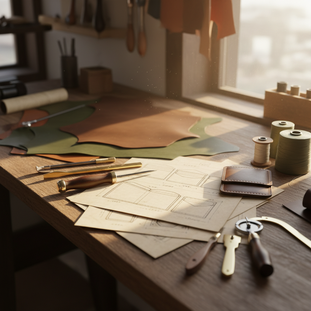 leather wallet pattern