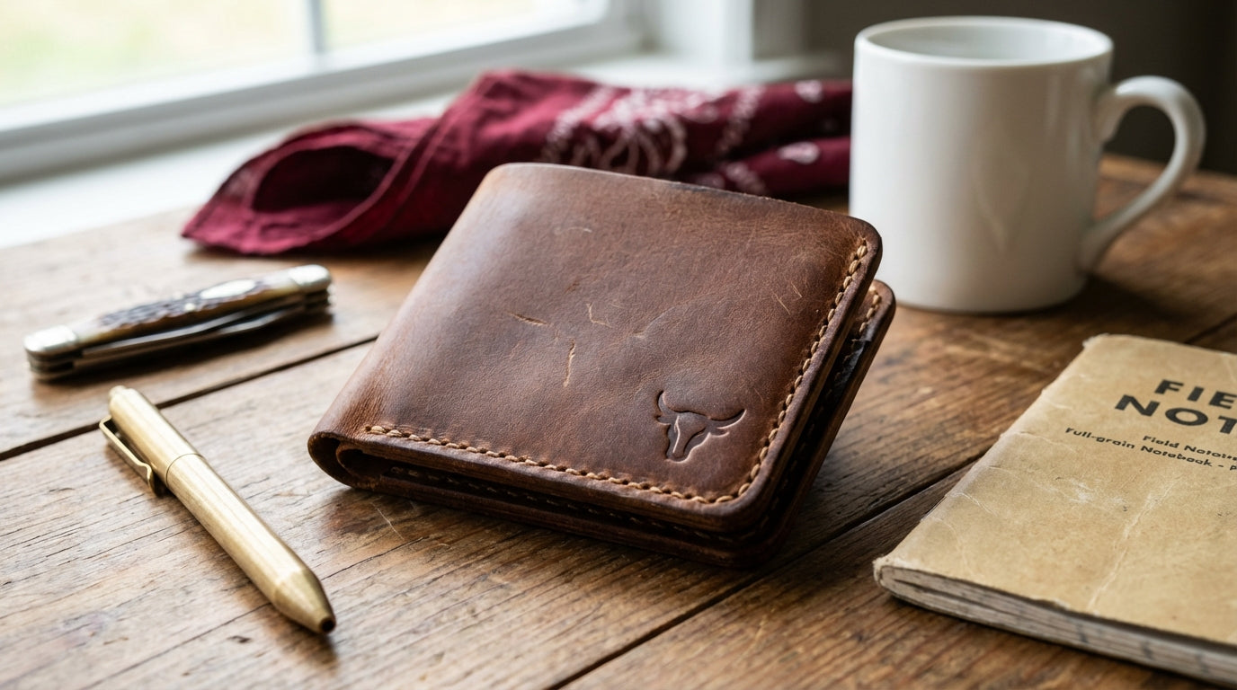 trifold vs bifold RFID blocking front pocket wallet for men durable modern design