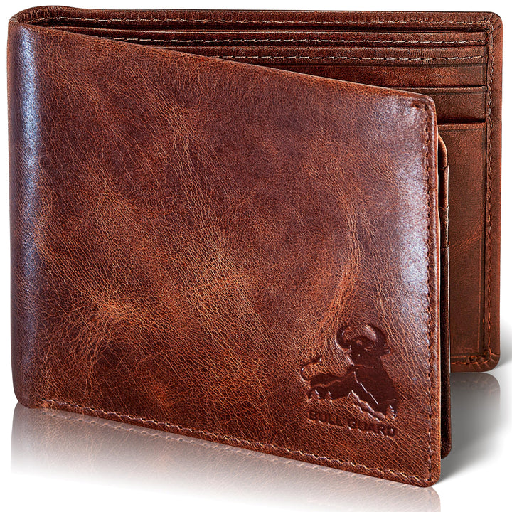 Bifold with Flip Up ID - forest brown