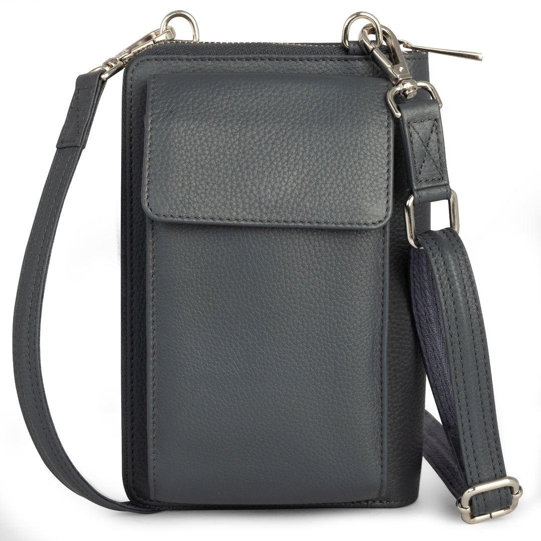 XtraRoom Crossbody Wallet Purse in Mystical Grey Dragon Delight