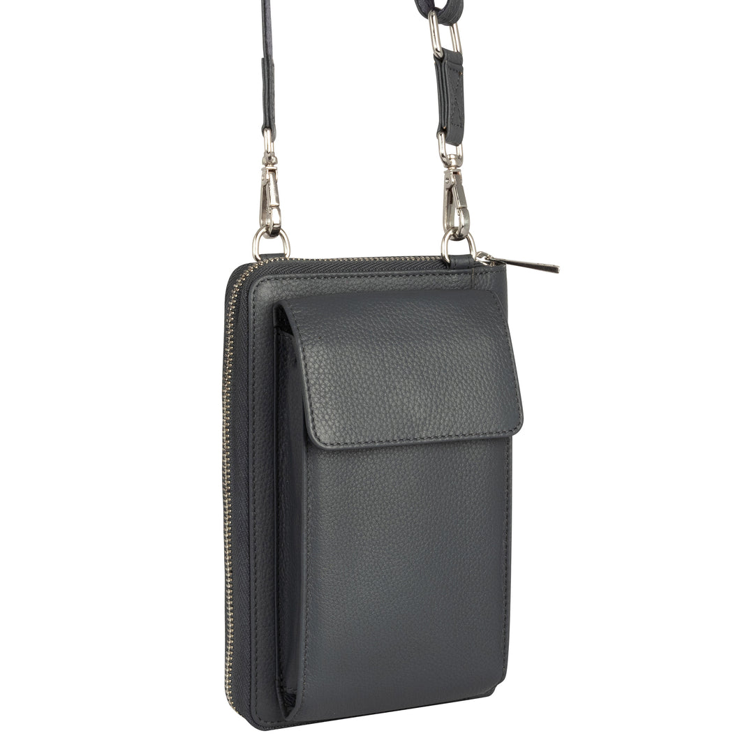 XtraRoom Crossbody Wallet Purse in Mystical Grey Dragon Delight