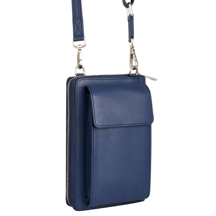 XtraRoom Crossbody Wallet Purse in Sapphire Blue Sunset Refresher