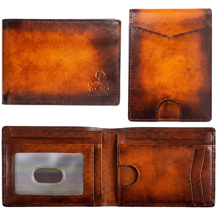 Bifold Slim with or without Airtag - rustic trail brown no airtag